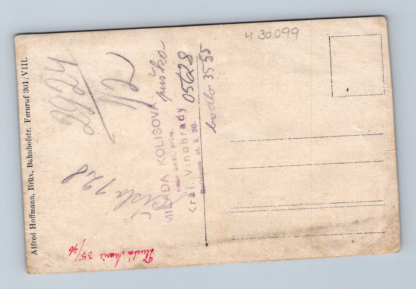 Pohlednice mladý muž v obleku 1918 (M30099)