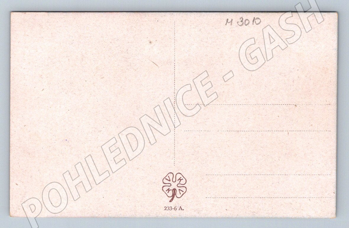 Postcard girl in traditional costume Uherský Brod (M3010)