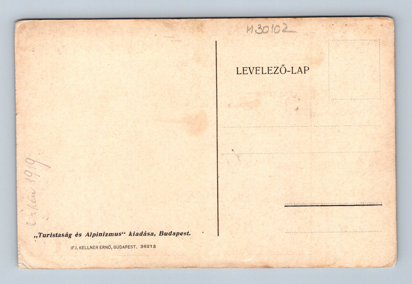Pohlednice Maďarsko Vysoké Tatry Ottócsúcs 1919 (M30102)