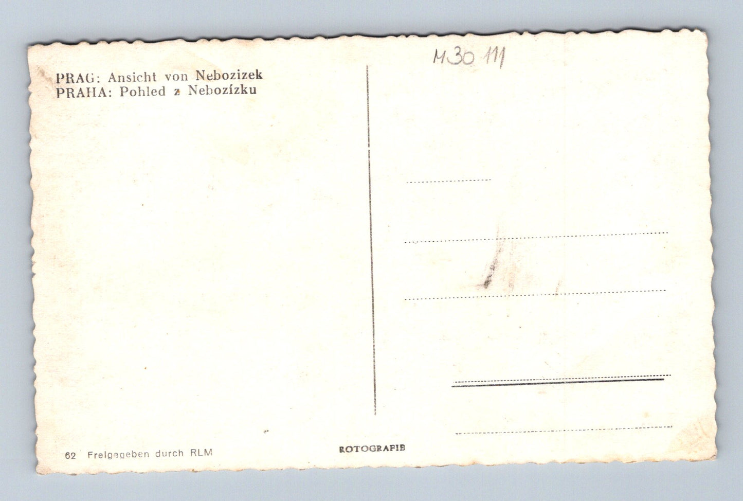 Pohlednice Praha Nebozízek Pražský hrad (M30111)