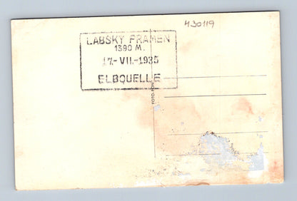 Pohlednice Krkonoše Labský pramen bouda 1935 (M30119)