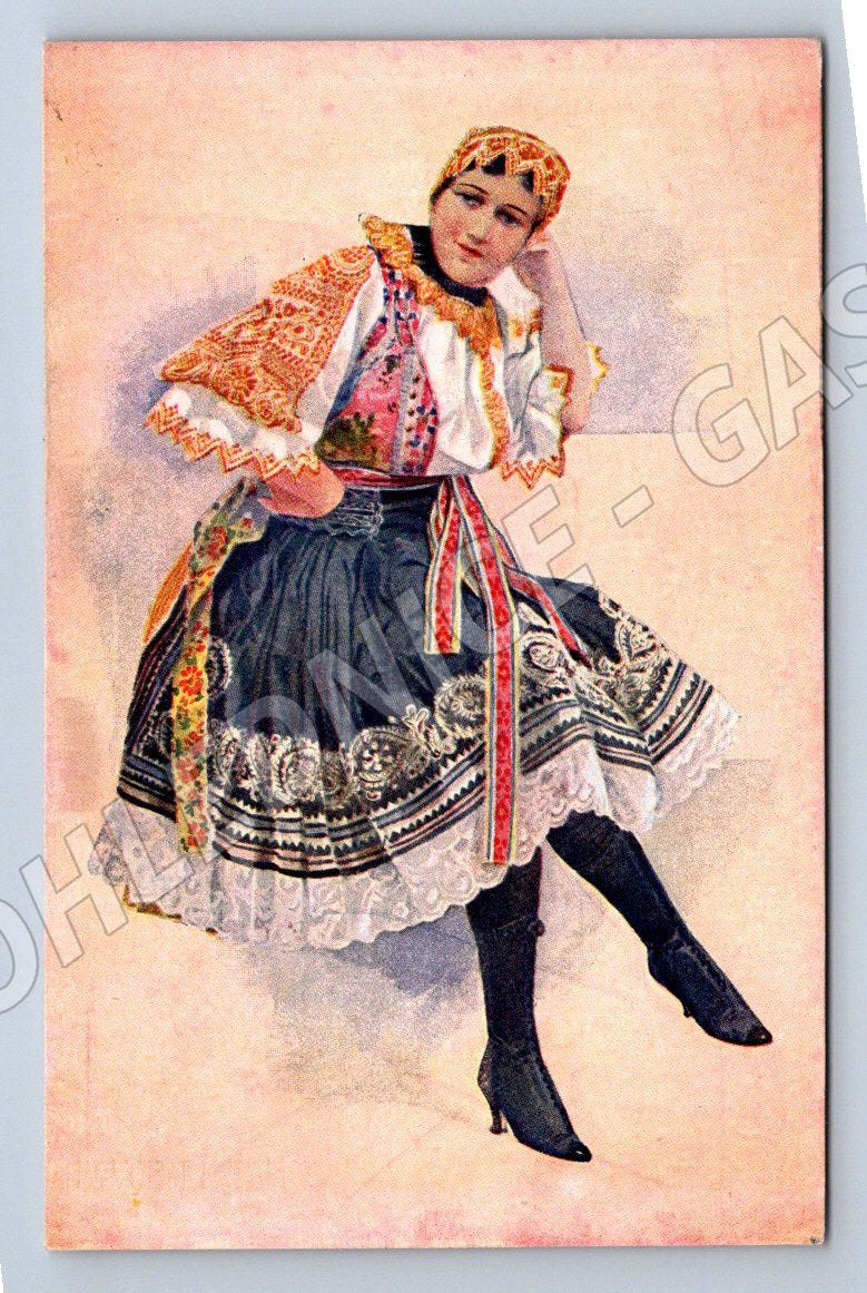 Postcard girl from Píšťany costume (M3012)