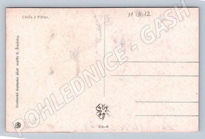 Postcard girl from Píšťany costume (M3012)