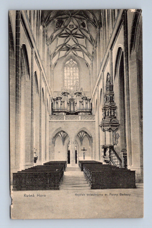 Pohlednice Kutná Hora Vnitřek velechrámu sv. Barbory 1907 (M30127)