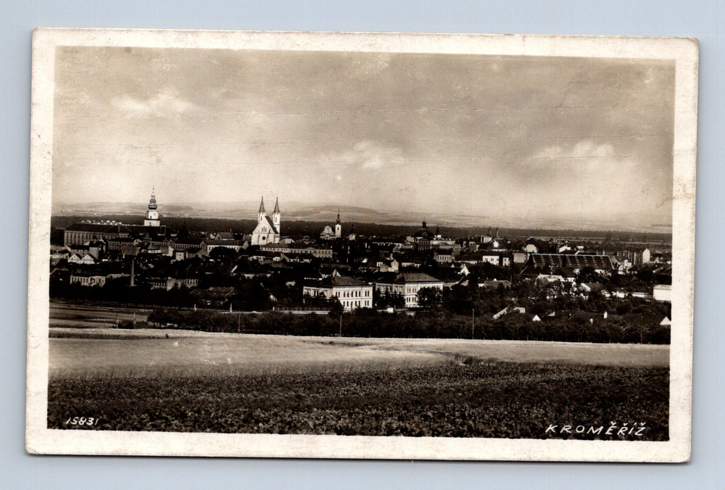 Pohlednice Kroměříž panorama 1932 (M30128)