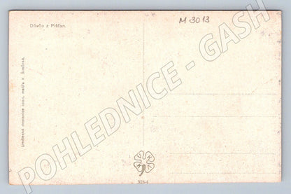 Postcard girl from Píšťany folk costume (M3013)