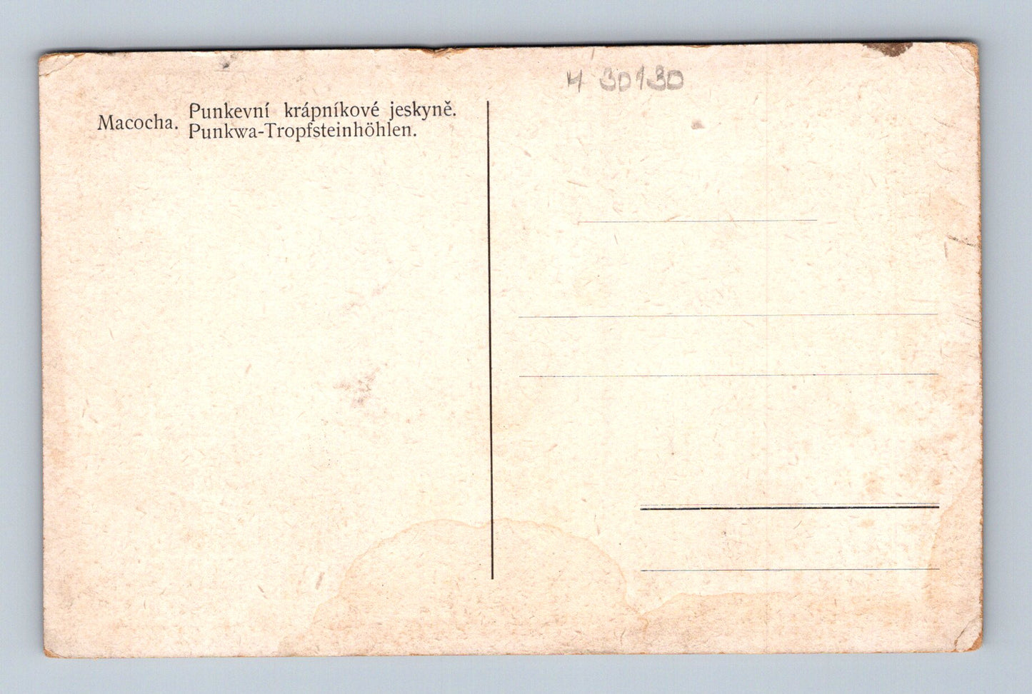 Pohlednice Macocha Punkevní krápníkové jeskyně (M30130)