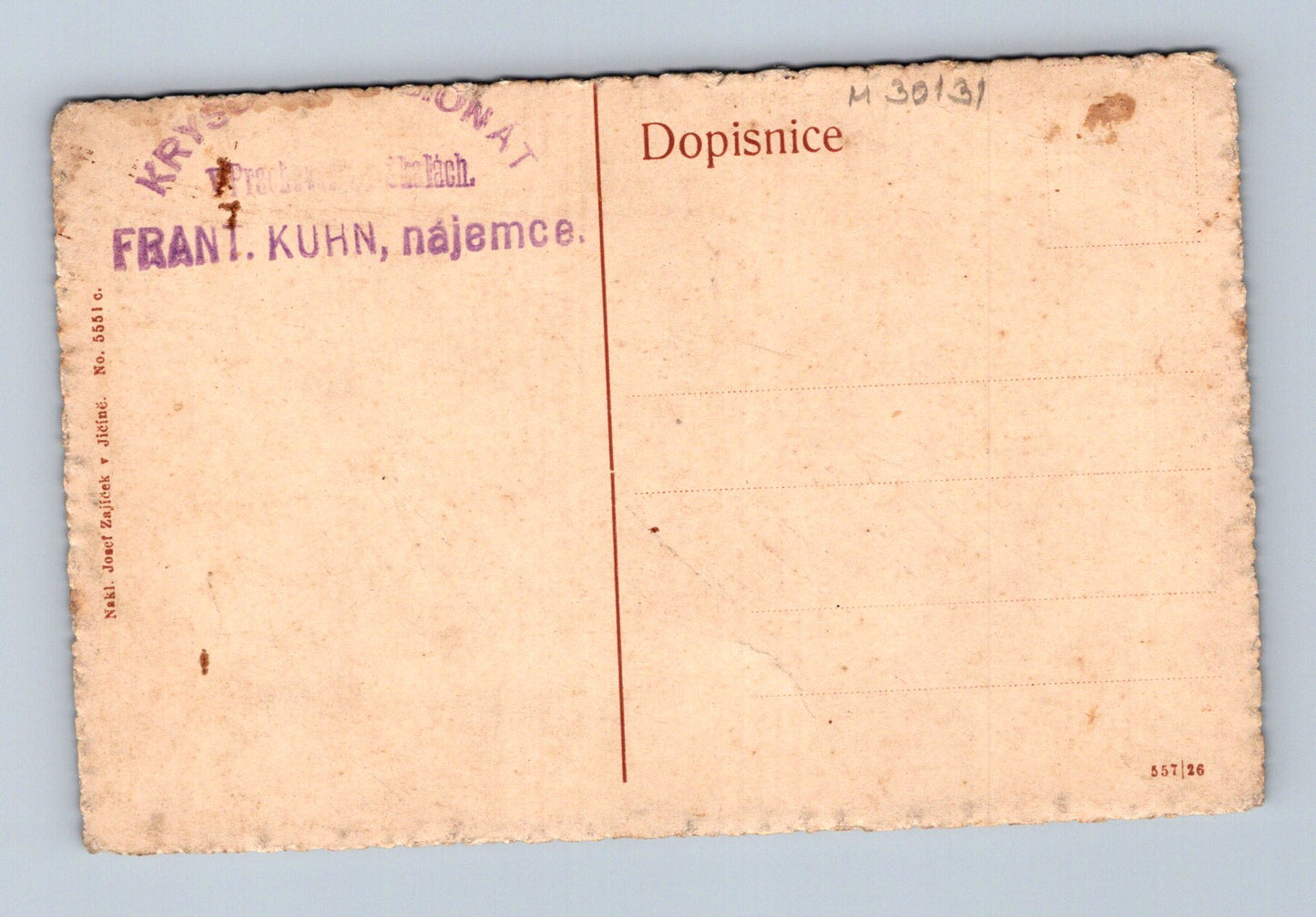 Pohlednice Prachovské skály V Císařské chodbě (M30131)