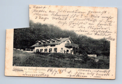 Pohlednice Rakousko Gaisberg Kaltenleutgeben dům 1904 (M30140)