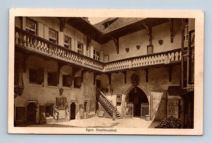 Pohlednice Cheb Stadthaus hof 1917 (M30142)