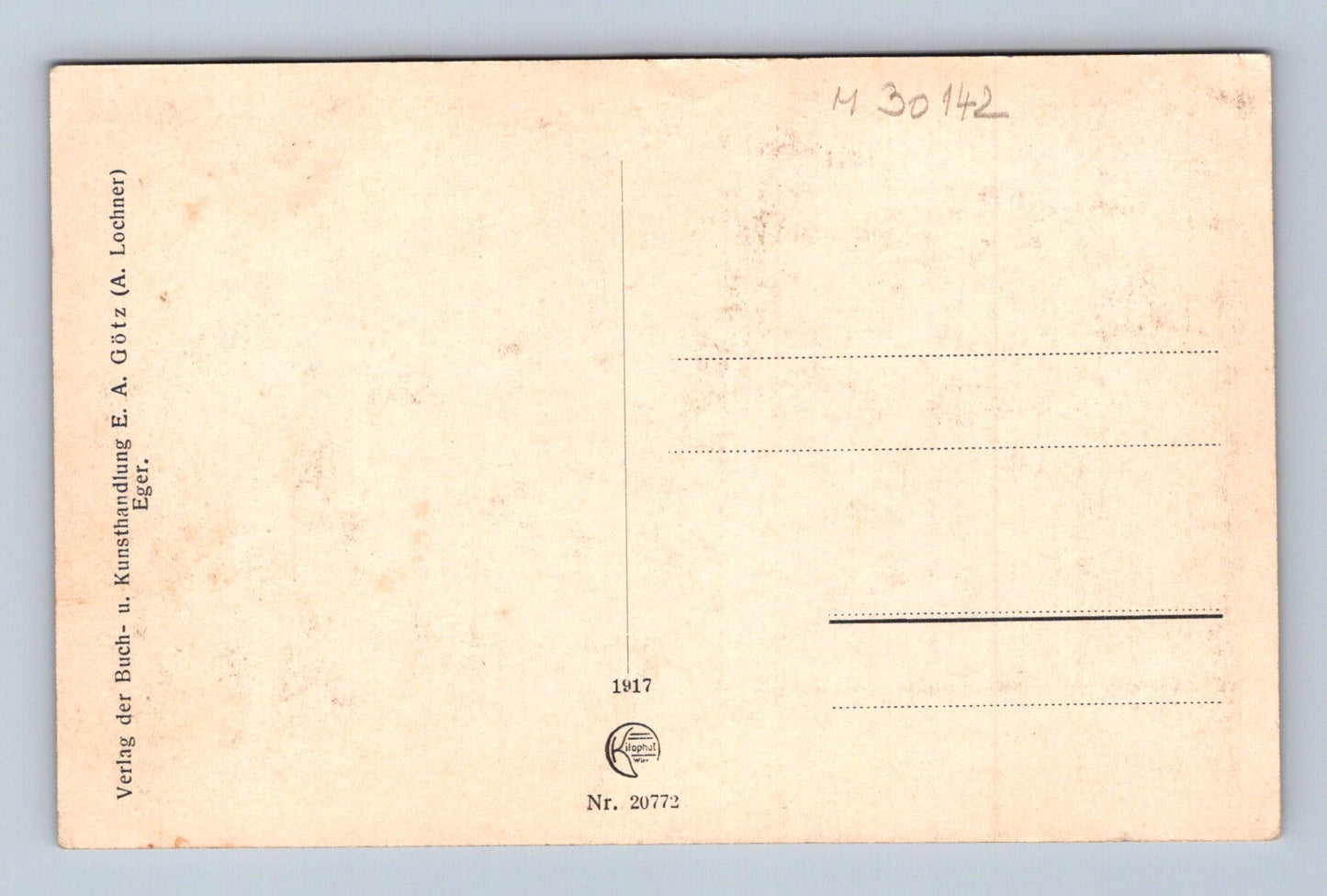 Pohlednice Cheb Stadthaus hof 1917 (M30142)