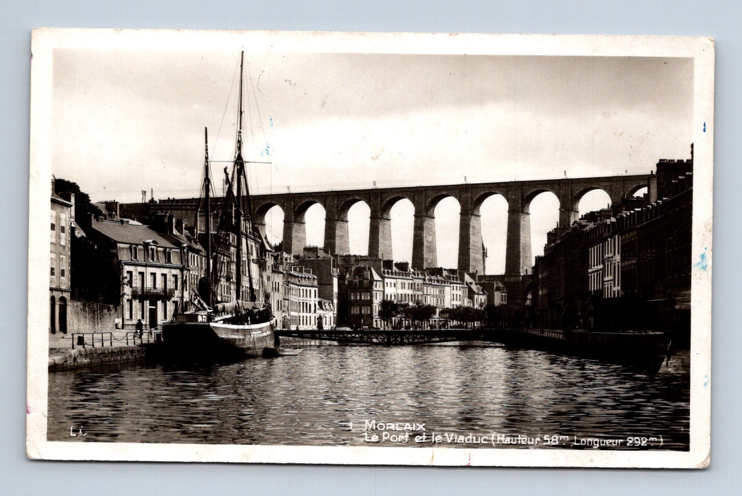 Pohlednice Francie Morlaix přístav a viadukt (M30143)