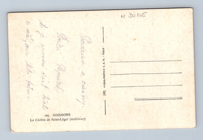 Pohlednice Francie Soissons klášter Saint-Léger (M30145)