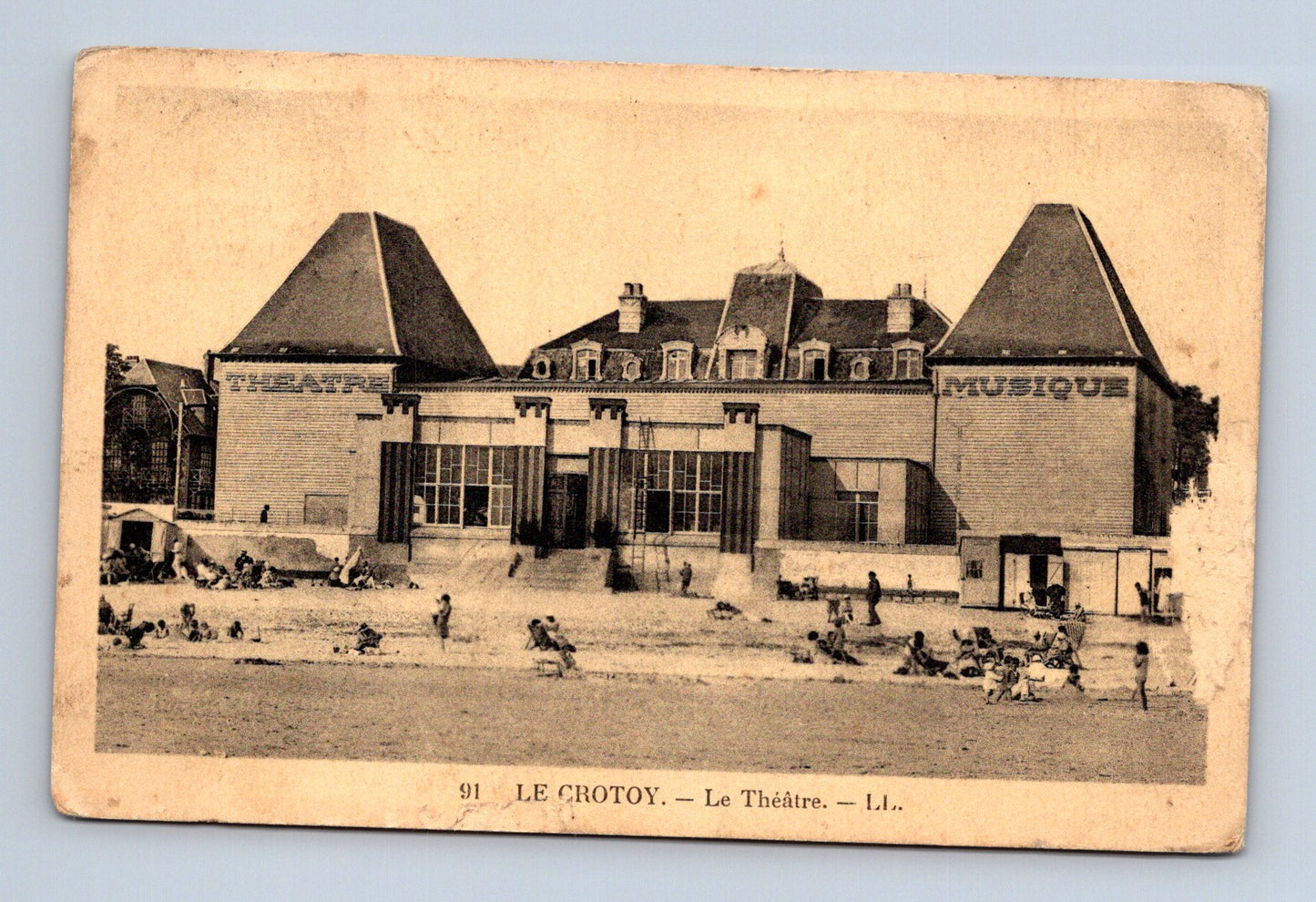 Pohlednice Francie Le Crotoy divadlo 1926 (M30157)