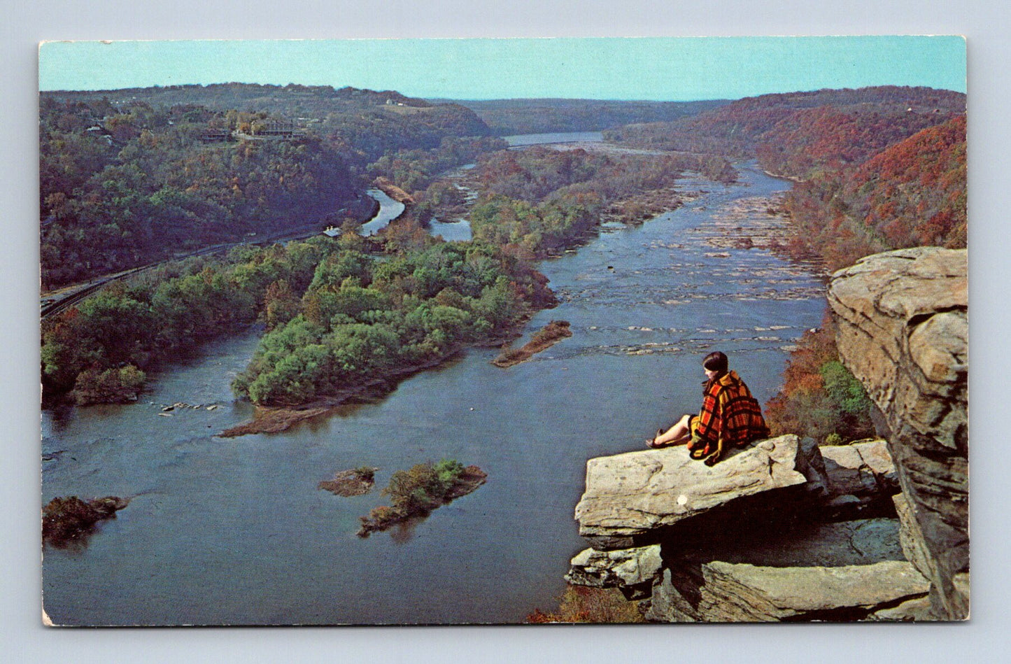 Pohlednice USA Harpers Ferry West Virginia řeka údolí (M30168)