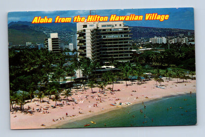 Pohlednice USA Hawaii Hilton Hawaiian Village pláž (M30181)
