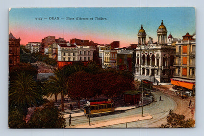 Pohlednice Alžír Oran Place dArmes et Théâtre (M30187)