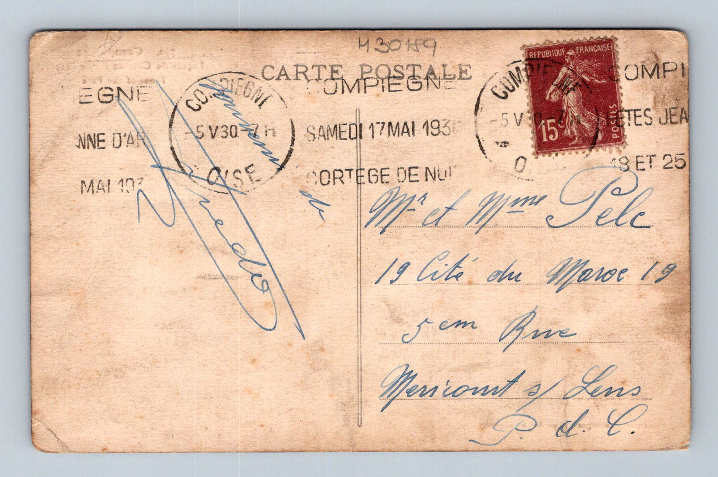 Pohlednice Francie Compiègne zámek 1930 (M30189)