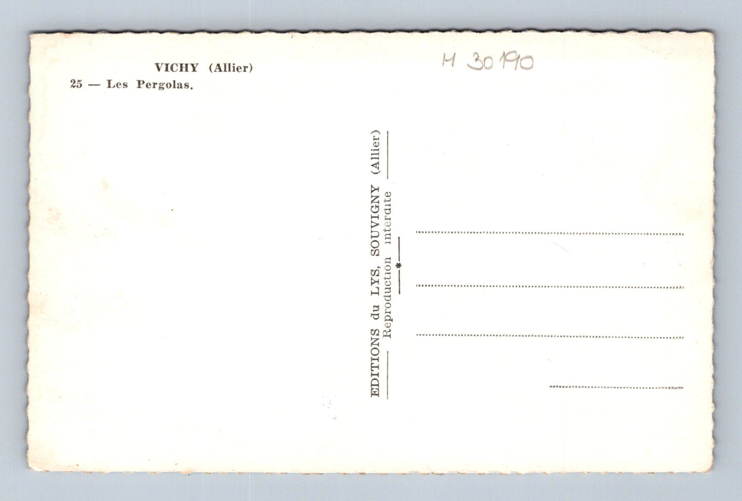 Pohlednice Francie Vichy Les Pergolas (M30190)