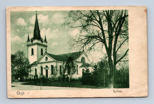 Pohlednice Švédsko Eksjö kostel (M30192)