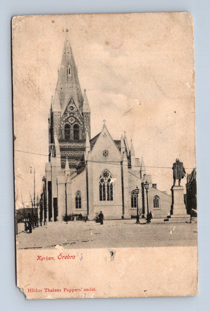 Pohlednice Švédsko Örebro kostel Kyrkan (M30193)