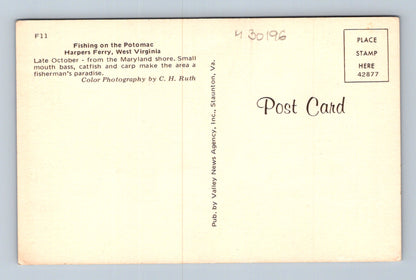 Pohlednice USA Potomac řeka rybáři podzim (M30196)