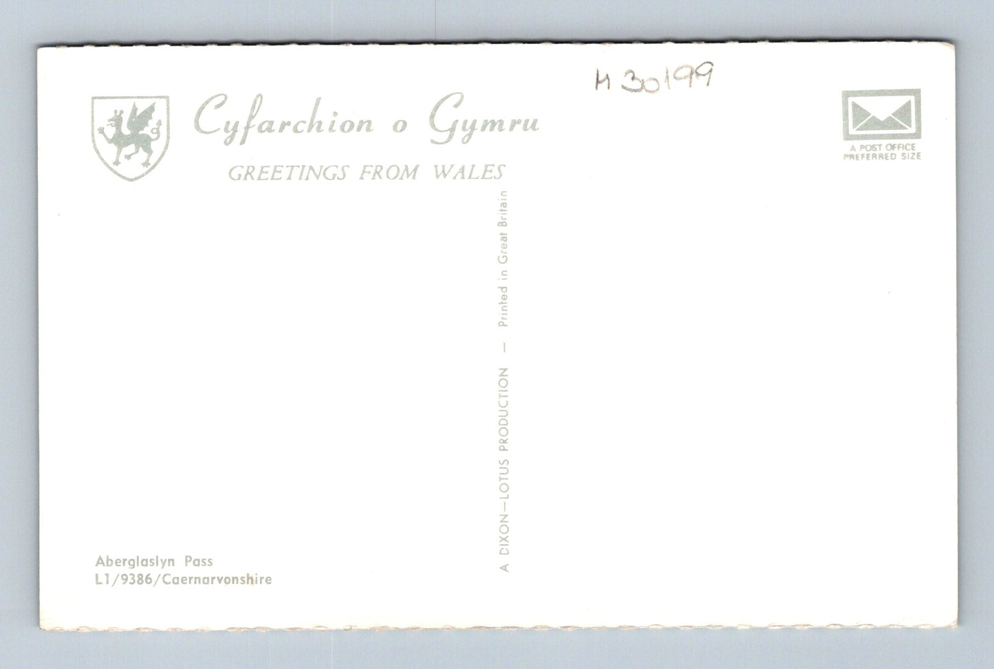 Pohlednice Velká Británie Abergalsyn Pass řeka rybář (M30199)