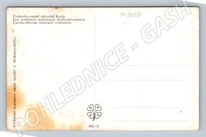 Postcard national costume J Mukařovský (M3020)