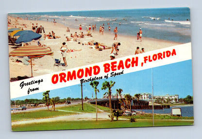 Pohlednice USA Ormond Beach pláž a most (M30205)
