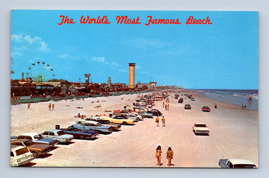 Pohlednice USA Daytona Beach pláž s auty (M30207)