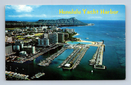 Pohlednice Hawaii Honolulu Yacht Harbor Diamond Head (M30213)