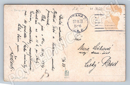 Postcard portrait of women in folk costumes 1923 (M3022)