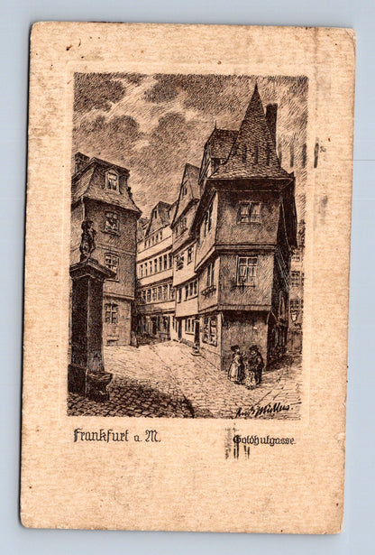Pohlednice Německo Frankfurt Holzgutgasse (M30220)