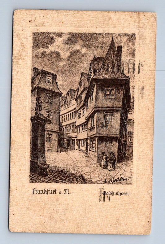 Pohlednice Německo Frankfurt Holzgutgasse (M30220)