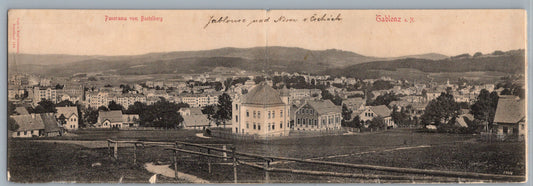 Pohlednice Jablonec nad Nisou (Gablonz a. N.) panorama (M30225)