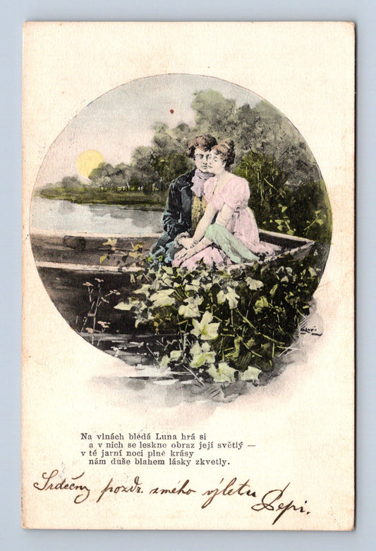 Pohlednice Jilemnice romantický motiv 1901 (M30227)