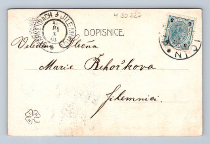 Pohlednice Jilemnice romantický motiv 1901 (M30227)
