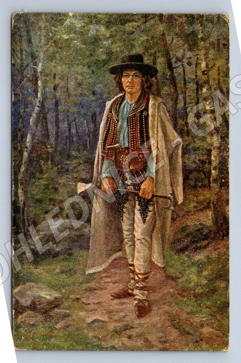 Postcard Ed Kadílek Janošík folk costume (M3023)