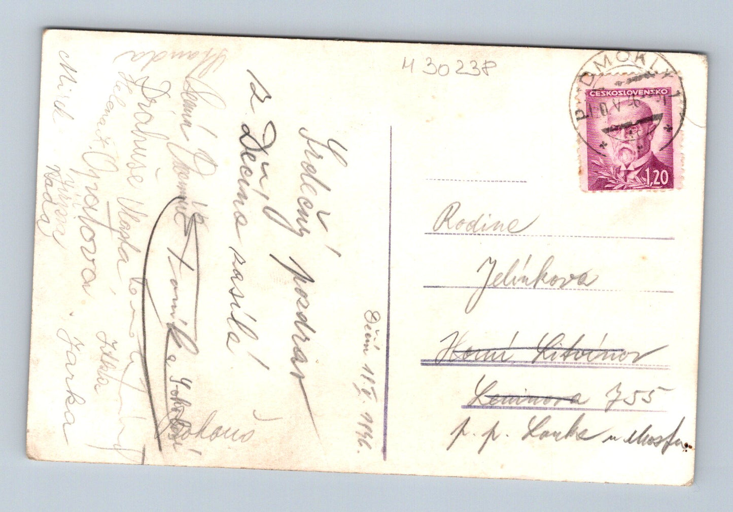 Pohlednice Děčín-Podmokly řeka Labe parník 1946 (M30238)