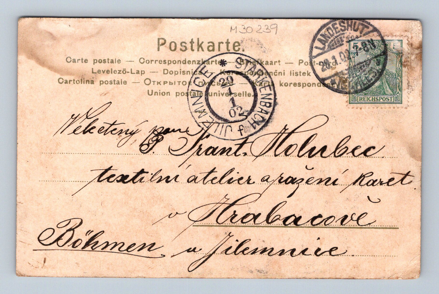 Pohlednice Německo Humorná pivní scéna 1901 (M30239)