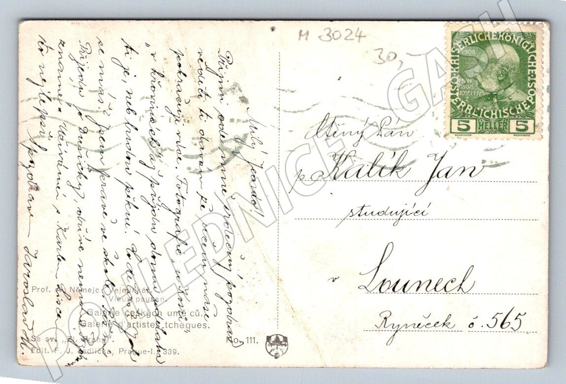 Postcard man in traditional costume A German ethnography (M3024)