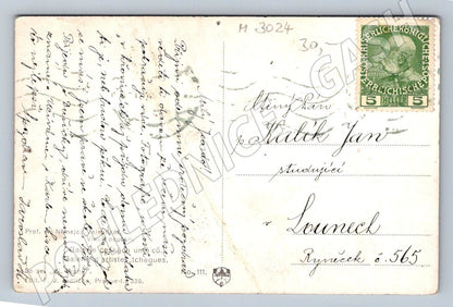 Postcard man in traditional costume A German ethnography (M3024)