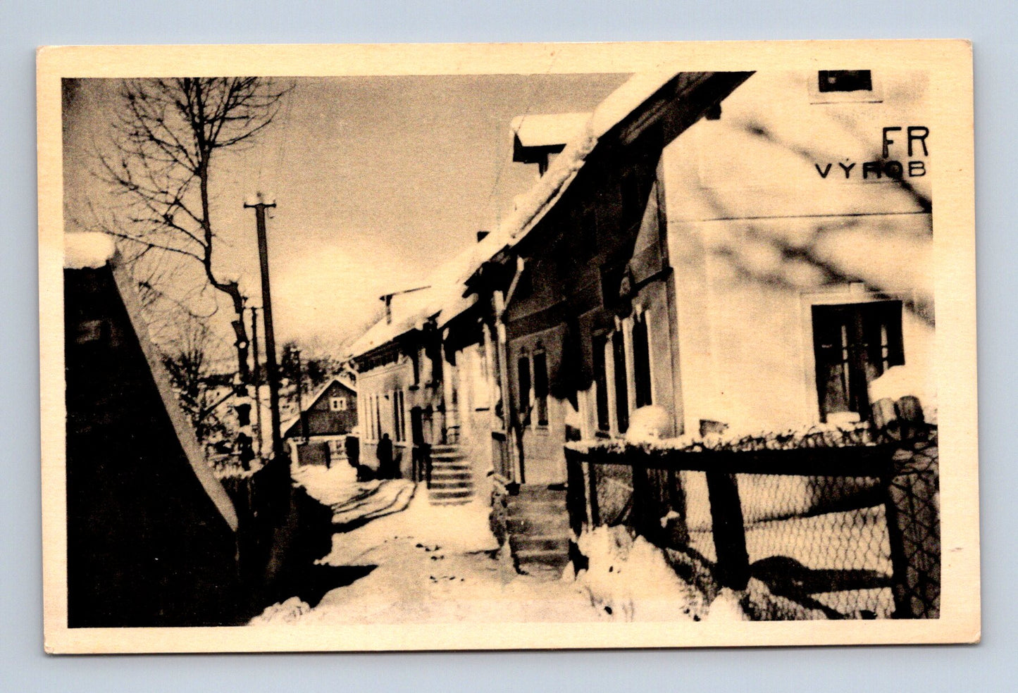 Pohlednice Jilemnice zimní ulice (M30242)