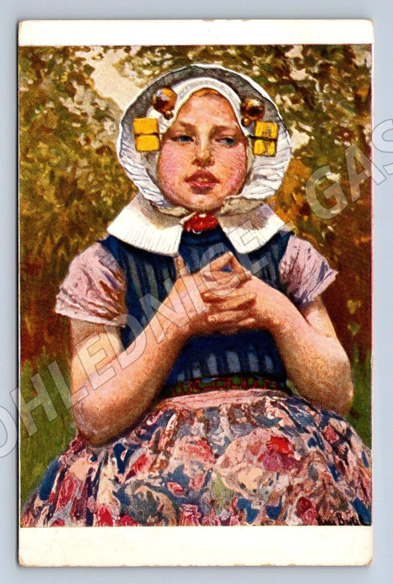 Postcard girl in Jugend H costume in Bartels (M3025)
