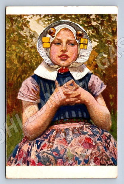 Postcard girl in Jugend H costume in Bartels (M3025)