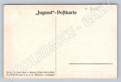 Postcard girl in Jugend H costume in Bartels (M3025)