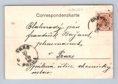 Pohlednice Nové Hrady (Gratzen) celkový pohled 1899 (M30267)