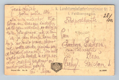 Pohlednice Polsko Krakow Barbakán Florianova brána 1914 (M30268)