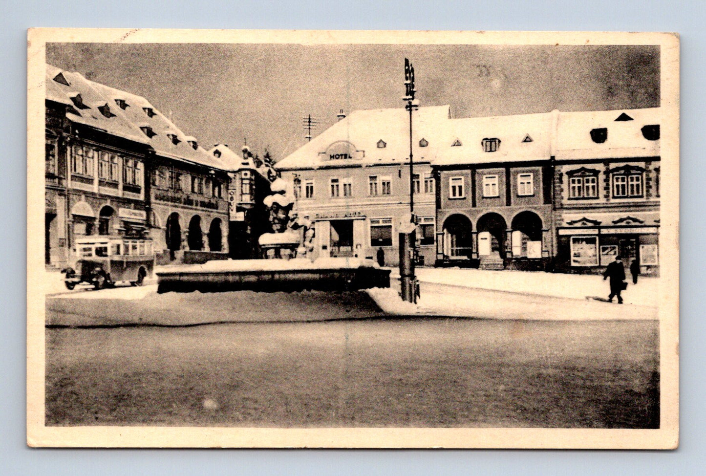 Pohlednice Jilemnice zimní náměstí (M30270)