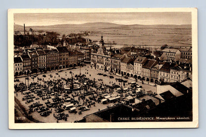 Pohlednice České Budějovice Masarykovo náměstí 1939 (M30276)